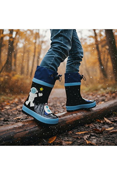 OEM Cizme de ploaie imblanite pentru copii, din cauciuc impermeabil, B211.B215