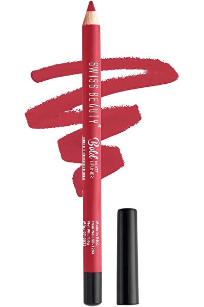 SWISS BEAUTY قلم تحديد شفاه جريء مطفي | يدوم طويلًا | لمسة نهائية غير لامعة |...