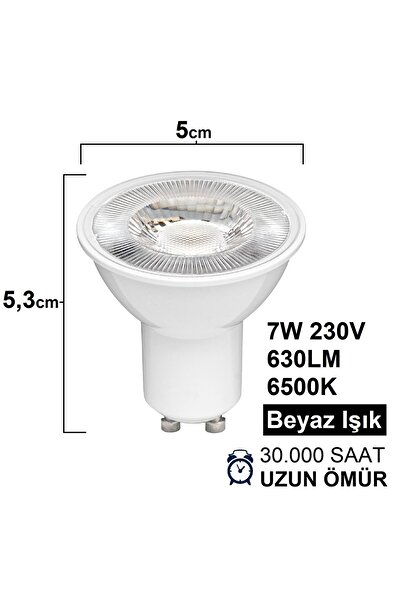 Profilo Davlumbaz için Lamba 7W BEYAZ IŞIK Aspiratör Led Spot Lambası Tasarruflu Ampul