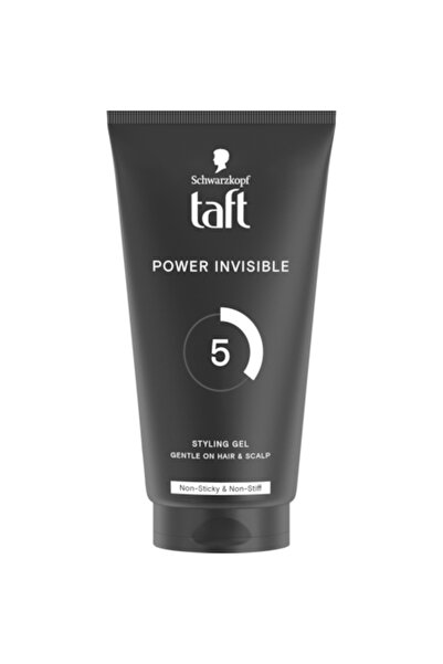 Taft Gel de păr Power Invisible Mega Strong Hold, nivel de fixare 5, 150 ml