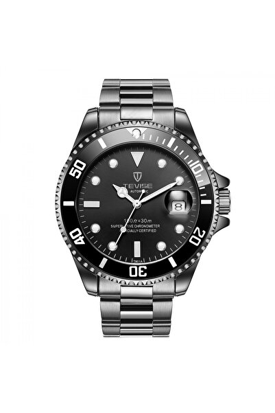 Tevise Ceas bărbătesc mecanic automat, elegant, de lux, negru