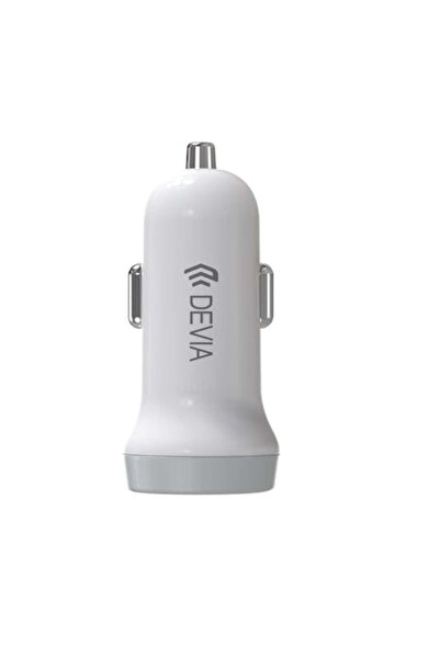 Devia Încărcător auto inteligent 2x USB 3.1A Alb