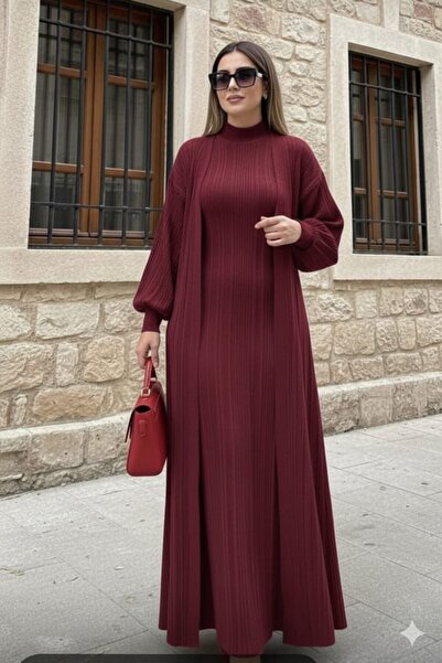 MitraMina HIRKALI BALIKÇI YAKA TRİKO ELBİSE