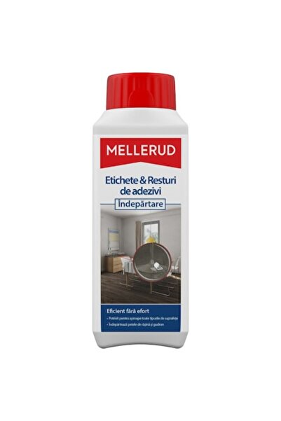 MELLERUD soluție pentru îndepărtarea reziduurilor de etichete și adeziv, 250 ml