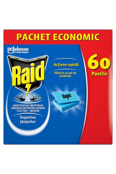 Raid anti-mosquito tablets, 60 pcs