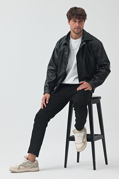 Renvo butik yeni sezon erkek deri oversize