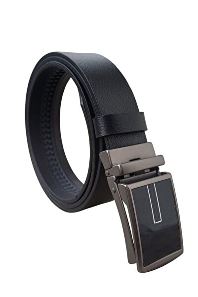 Deribond Men's Belt Automatic Buckle Genuine Leather Width 3.50 cm