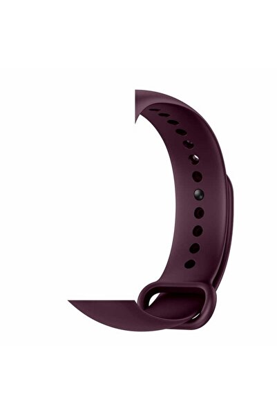 OEM Silicone fitness strap compatible with Xiaomi Mi Band 5 - Burgundy