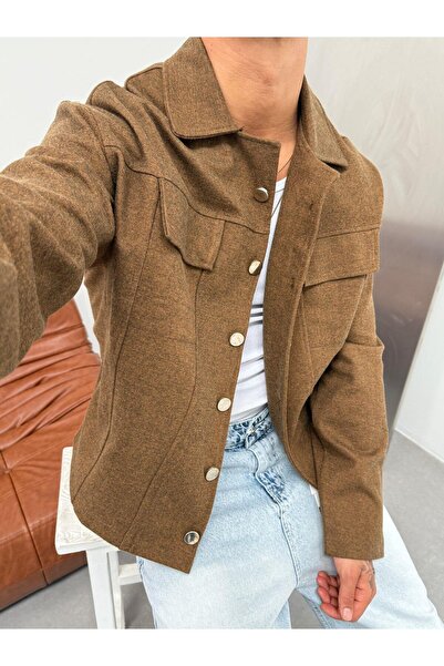 KağanKY Jachetă maro de primăvară