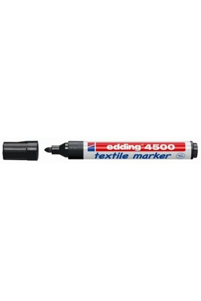 Edding Marker 4500 pentru textile, permanent, varf rotund 2-3 mm, negru