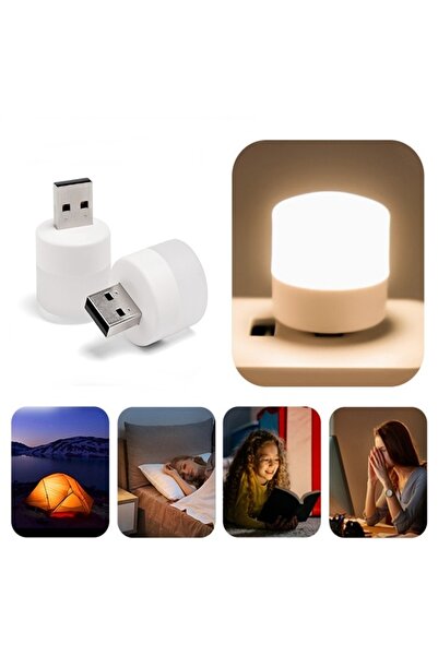 gaman 2 ADET Mini Usb Kitap Okuma Lambası Gece Lambası Gün Işığı Mini Led Amp...