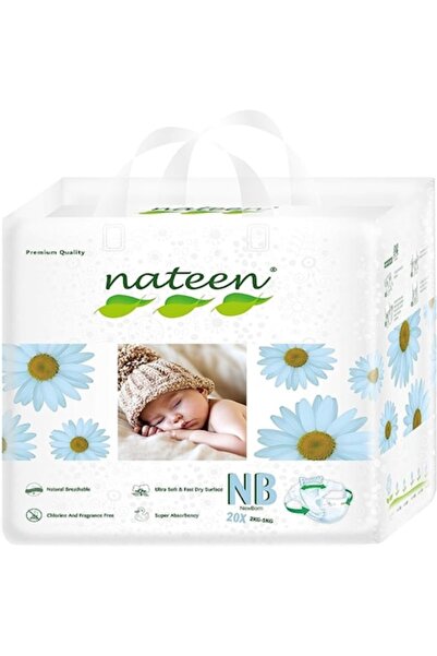 Nateen Scutece Premium, Mărimea 1 (2-5 kg), 20 buc