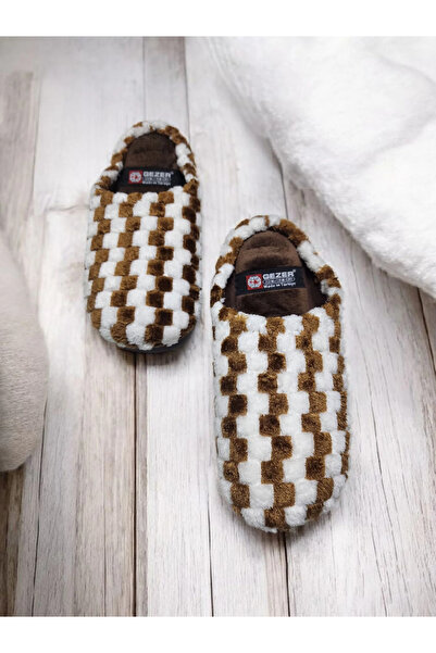 GEZER Тихи, леки, с мека подметка, карирани домашни пантофи