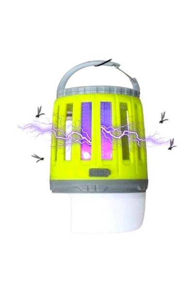 LEIBOO Lampă UV pentru insecte - Ucigaș de țânțari și muște, ABS, USB, Portabilă, Șoc electric 3.7V, 8.5x13.3 cm, Verde