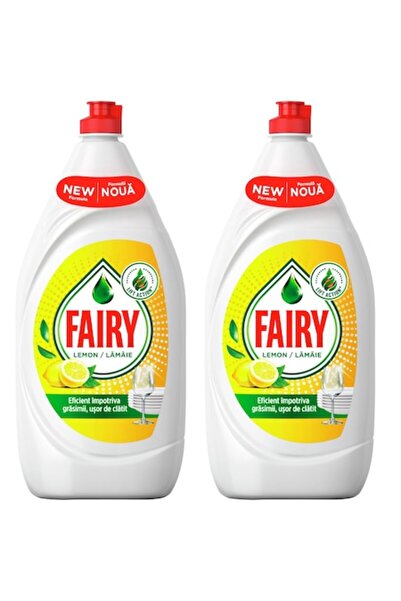 Fairy Detergent de vase cu lămâie, pachet de 2 x 800 ml