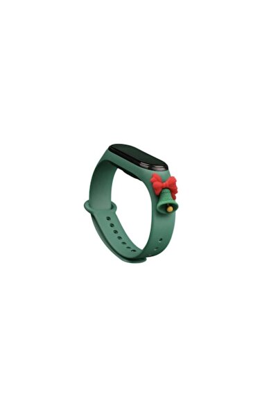 OEM Curea fitness din silicon compatibilă cu Xiaomi Mi Band 5 / Mi Band 6, Green Bell