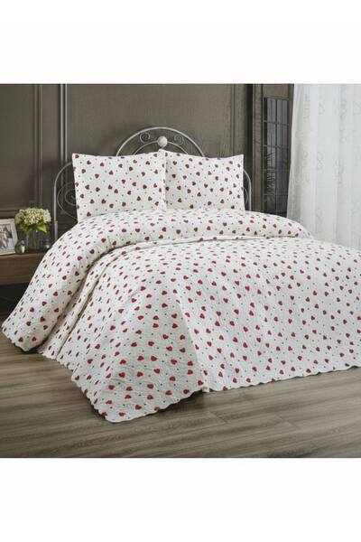 SURGUN ÇEYİZ طقم غطاء سرير مزدوج من قماش البيكيه 200×240 (قطعتان من أغطية الو...