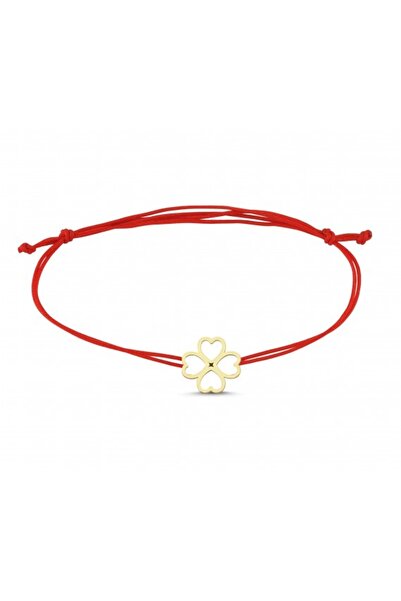 Koçak 14 Ayar Yonca Figürlü İpli Altın Bileklik