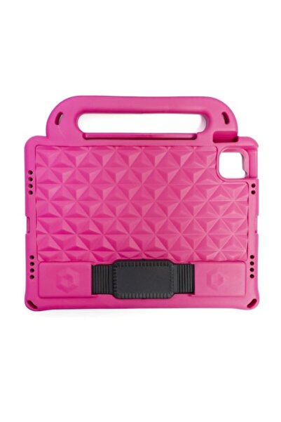 OEM Pink Diamond-pattern Kids Case for Apple iPad 9.7'' (2017/2018) with Handle, Stand and Strap