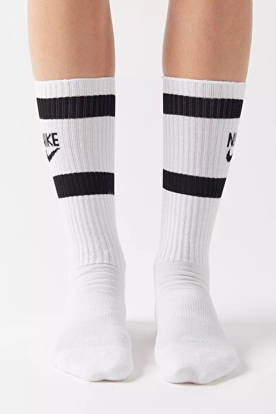 Nike Шкарпетки Dri Fit Heritage Crew Unisex Çorap 2 li Beyaz
