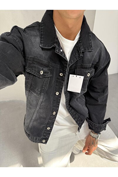 KağanKY Smoked Stone Washed Denim Jacket