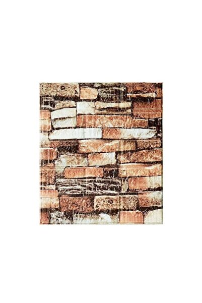GOLD MARKET Set of 10 Self-Adhesive 3D Wallpaper Panels, Brick Imitation, Waterproof, 35 x 38 cm, Brick