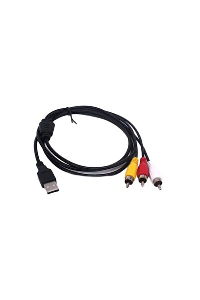 OEM USB cable with 3 male RCA connectors, 1.5 m