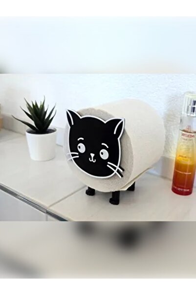 Kariyer مجموعة من قطعتين من حامل ورق التواليت للقطط - يمكن وضعها فوق بعضها