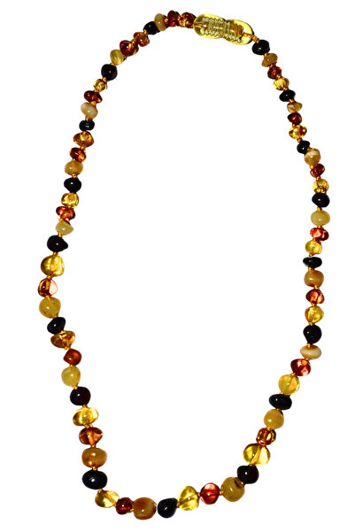 MMİF Kehribar Kolye Doğaltaş Çocuk ve Kadın Erkek 34CM Turuncu 16,5G