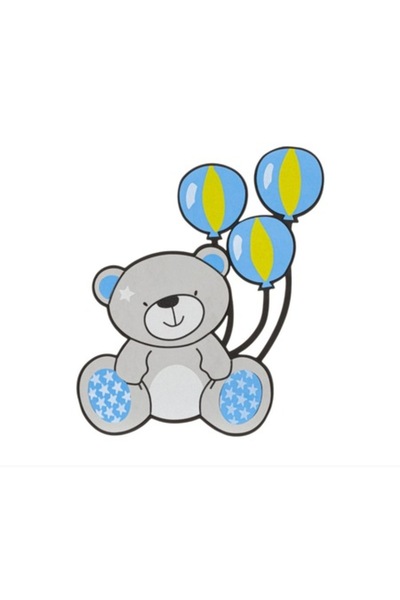 Bibilel Decorațiune de perete pentru camera copiilor, model ursuleț cu baloan...