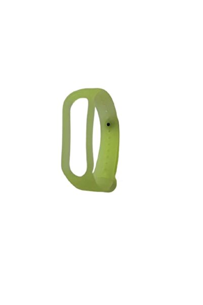 OEM Curea fitness din silicon compatibilă cu Xiaomi Mi Band 5 - Verde Lămâie