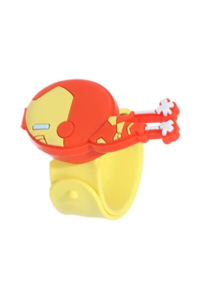 Marvel Ceas de mână pentru copii Felman's cu Iron Man, curea din silicon și stil inconfundabil - Galben