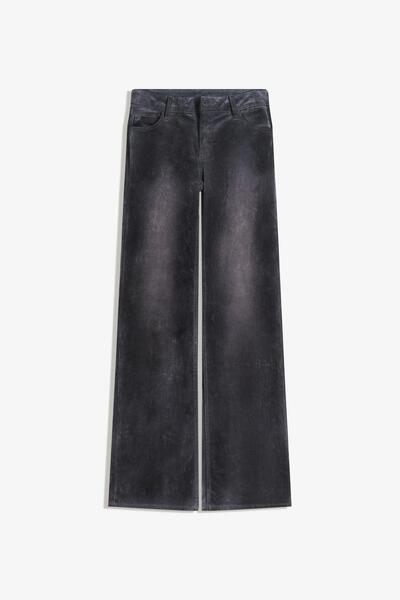 Bershka Kadife görünümlü bootcut fit jean