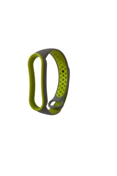 OEM Curea fitness din silicon compatibilă cu Xiaomi Mi Band 5, gri/verde