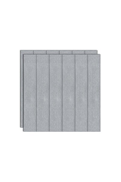 GOLD MARKET Set of 10 3D Self-Adhesive Resin Wallpaper Panels, 70x70 cm, 4.9 m2, Anthracite Gray