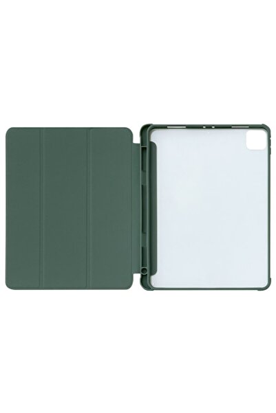 OEM Green Protective Case with Pen Holder for Apple iPad Pro 12.9 (2018/2020/2021) - Flip Cover