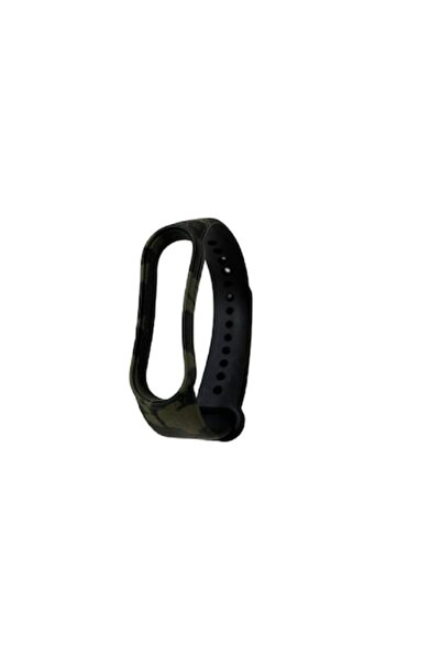 Bibilel Brățară fitness compatibilă cu Xiaomi Mi Band 5/6, silicon, camuflaj, CRB-BBL3962