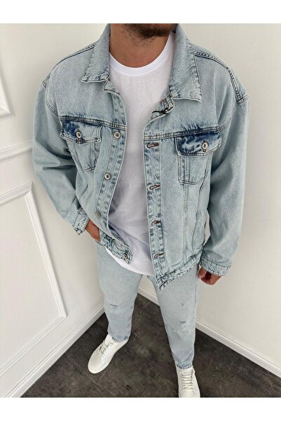 KağanKY Jachetă de blugi Snow Wash