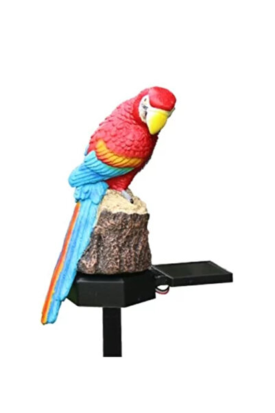 OEM LED solárna lampa, model papagája, viacfarebná, IP 67, 41 cm