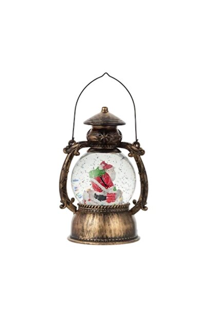 GOLD MARKET Glob felinar de Crăciun cu Moș Crăciun și brad, muzical, lumini, ...