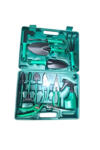 GOLD MARKET Σετ εργαλείων κηπουρικής από ατσάλι 12 τεμαχίων με Τσάντα αποθήκε...