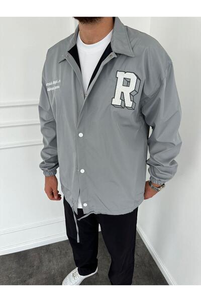 KağanKY Gray College Jacket
