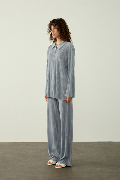 TEREZIE PİLİSELİ GÖMLEK TAKIM