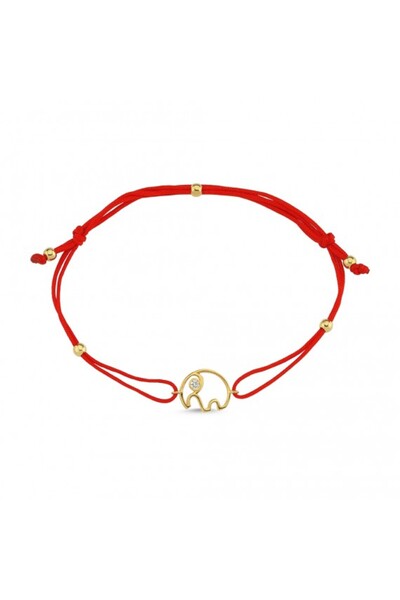 Koçak 14 Ayar Fil Figürlü İpli Altın Bileklik