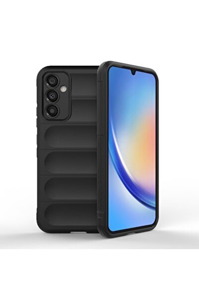 SOFAL Полиуретанов калъф за Samsung Galaxy A34 5G H86 - черен