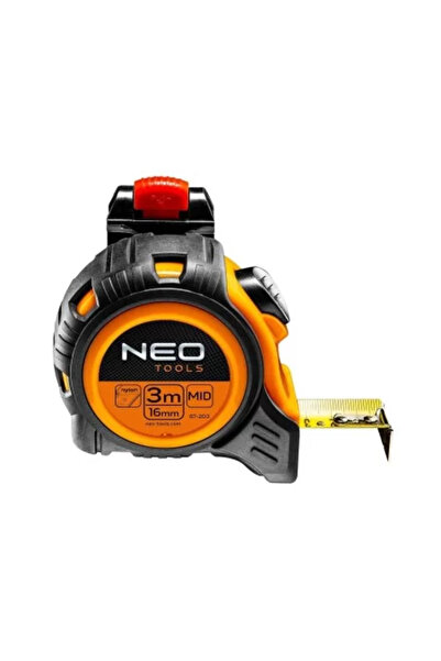 NEO Ruleta autostop 3 m x 16 mm, prindere la curea,