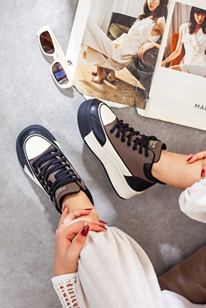 Adım Adım Women's Long Ankle Extra Comfortable Casual Shoes