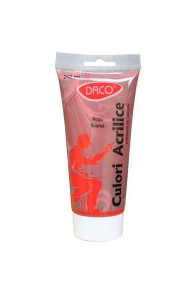 Daco Vopsea acrilică 200 ml, Roșu stacojiu