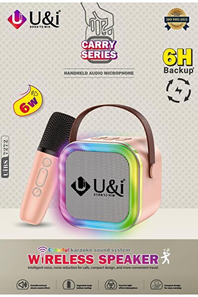 U & I Born To Win Carry Pro Vibe Karaoke System Wireless MicroPhone & Speaker