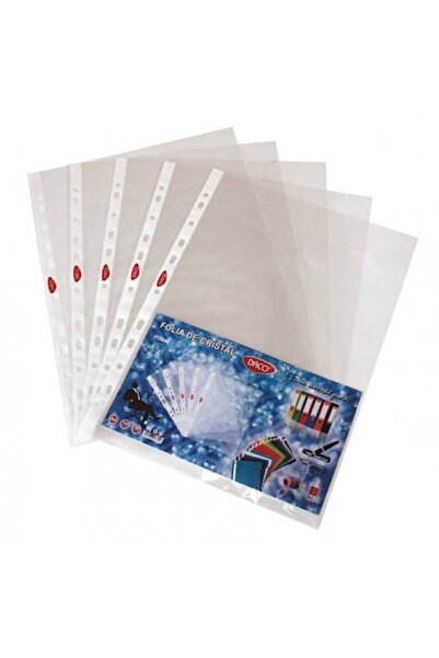 Daco Set Folii de Protectie Documente DACO, 100 Buc, A4, Margine Multiperfora...
